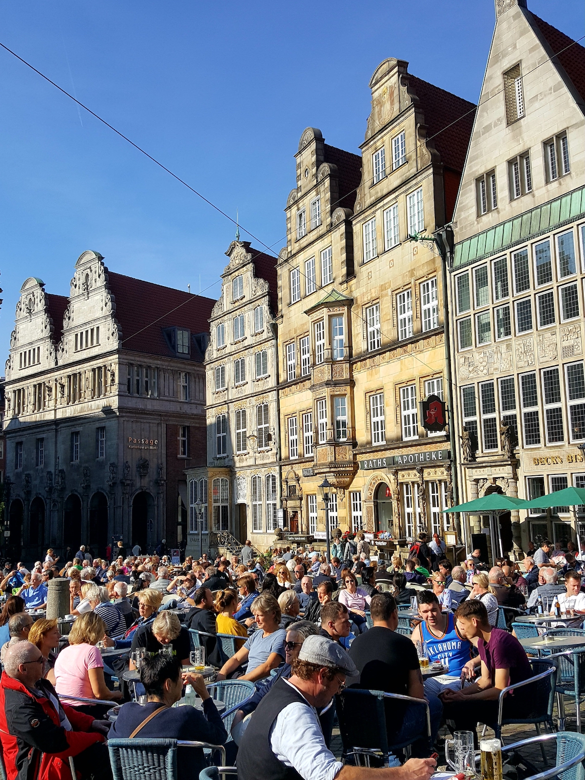 Cafés am Marktplatz in Bremen