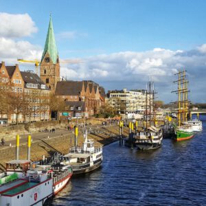 Die Schlachte – Bremens Weserpromenade in der Altstadt