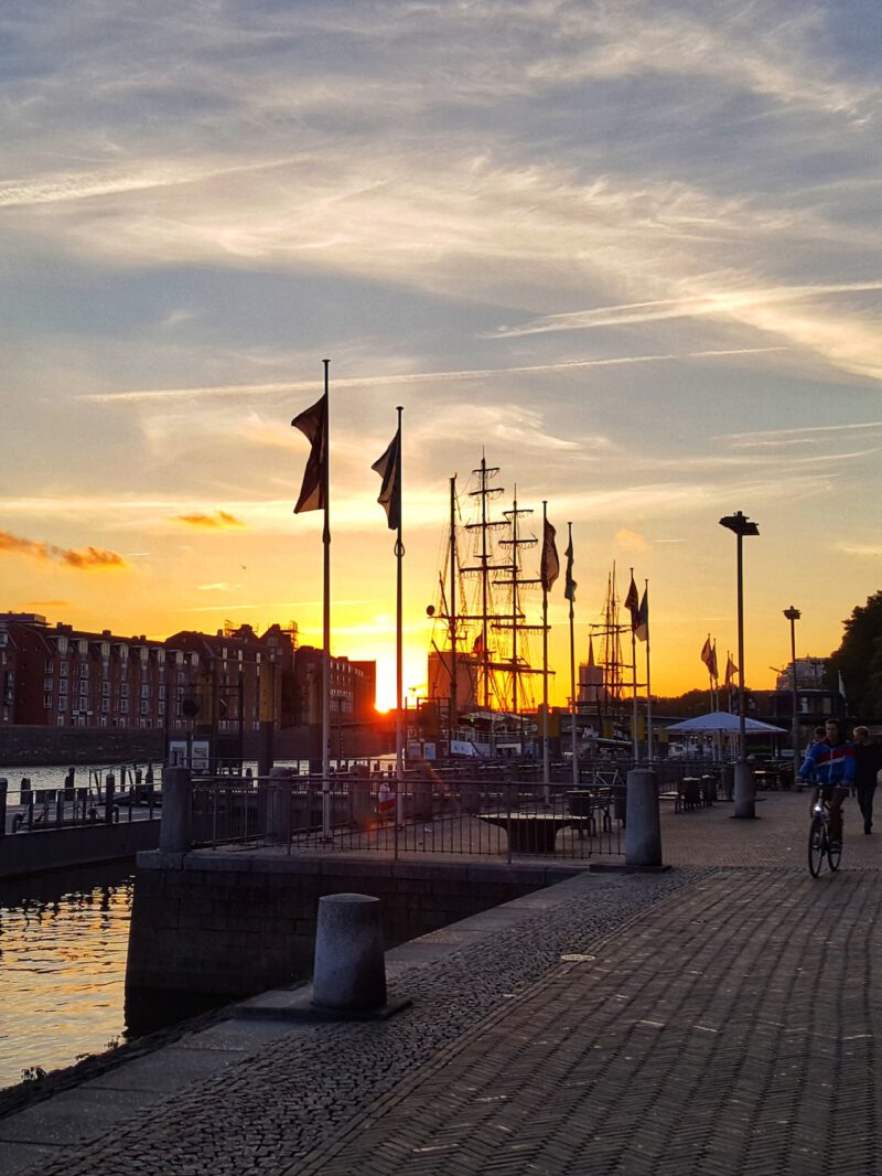 Die Weserpromenade in Bremen