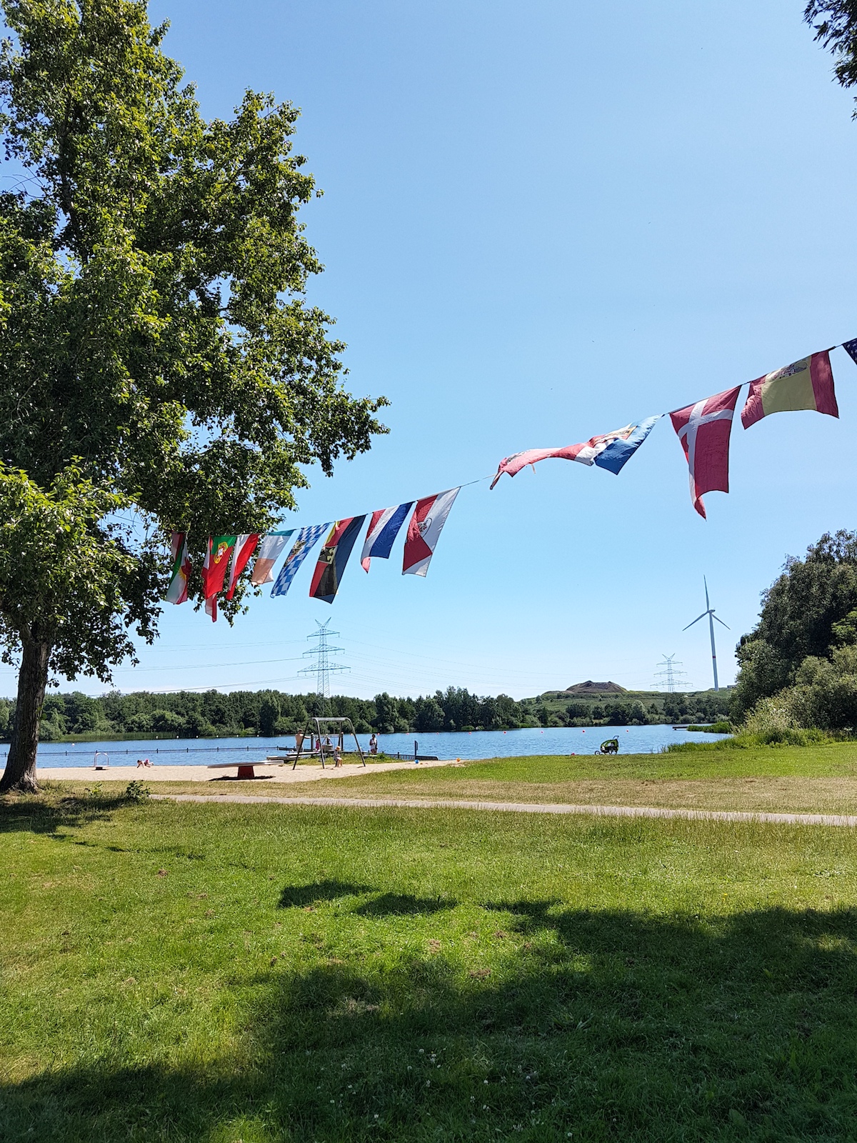 Der Badestrand am Waller Feldmarksee in Bremen